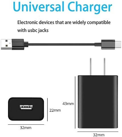 5 Ft USB C Wall Charger for Samsung Galaxy A Series – Fast Charging Adapter Compatible with A04 S, A03 S, A02 S, A01, SM-A047, SM-A037, SM-S134, SM-A025 – Durable Power Cable for Enhanced Charging Flexibility