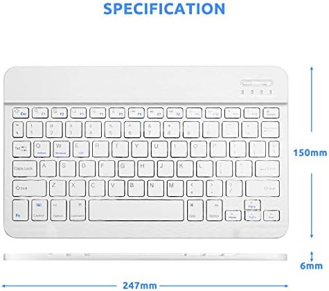 Elevate Your Typing Experience with the Amazon Fire HD 10 Bluetooth Wireless Keyboard – Ultra-Slim, Portable Design with Long-Lasting Rechargeable Battery for Enhanced Compatibility and Effortless Productivity on the Go