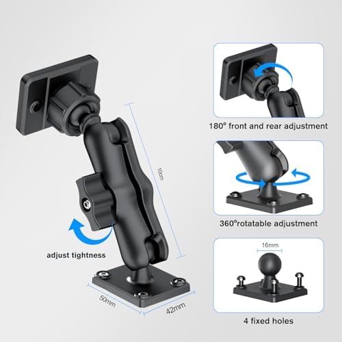 OHLPRO 360° Rotatable Magnetic Tablet Wall Mount Holder – Versatile i Pad Stand with Dual Metal Plates for Secure and Flexible Use on Walls, Boats, and Cabinets – Ultimate Stability and Convenience for Home and Office