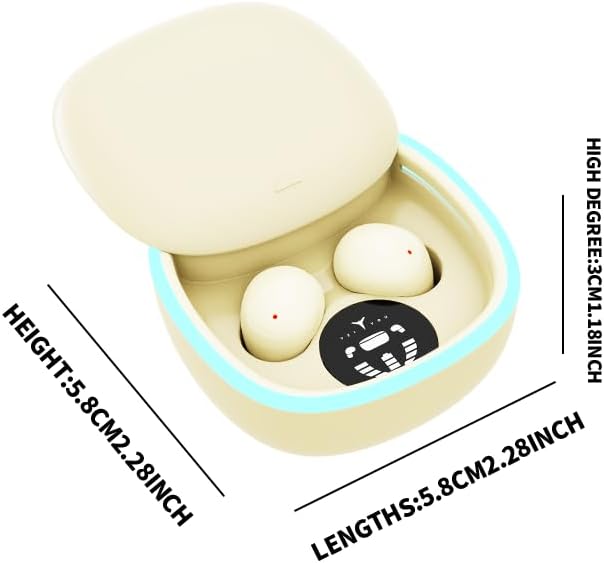 Ultra-Compact Wireless Sleep Earbuds | Advanced Bluetooth 5.4 Noise Cancelling Headphones for Side Sleepers | Immersive Hi-Fi Stereo & Deep Bass | Invisible White Comfort for Disturbance-Free Rest and Daily Use