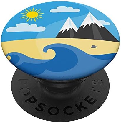 Snow Mountains Pop Mount Socket Sun Art Work River Nature PopSockets Grip and Stand for Phones and Tablets – Enhanced Compatibility and Speed