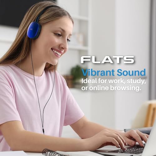 JVC Flats Foldable On-Ear Wired Headphones – Exceptional 30 mm Audio Drivers for Immersive Sound Quality – Ultra-Soft Comfort Ear-Pads for Prolonged Wear – Robust Steel Headband for Durability – Lightweight & Travel-Friendly Design Ideal for Gaming, PC, and Laptops – Enhanced Compatibility with 3.5 mm Slim Plug – Enjoy Deep Bass and Superior Noise Isolation for Extended Listening Sessions