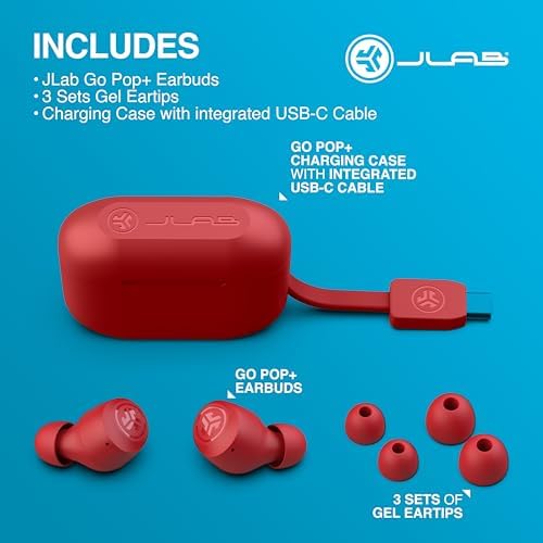 JLab Go Air Pop True Wireless Bluetooth Earbuds – Teal | IPX4 Sweat-Resistant for Active Lifestyles | Dual Connect Technology for Independent Listening | Bluetooth 5 for Effortless Pairing | Customizable Audio with 3 EQ Settings: Signature, Balanced, Bass Boost | Ultimate Comfort & Durability for On-the-Go Enthusiasts