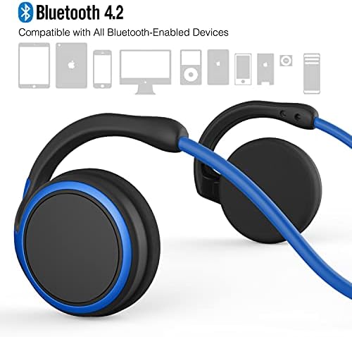 Compact Sports Bluetooth Headphones – Ergonomic Wrap-Around Wireless Earphones with Built-In Microphone, Exceptional Sound Quality, 12-Hour Battery Life, Foldable Design for Easy Portability, Perfect for Active Lifestyles – Black