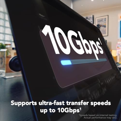 Elevate Your Connectivity with the Lexar Professional Go Portable USB-C Hub – Ultra-Compact 4-Port Design for Lightning-Fast Data Transfer Up to 10 Gbps – Perfect for Smartphones, PCs, Macs, and Tablets – Maximize Productivity On-the-Go!