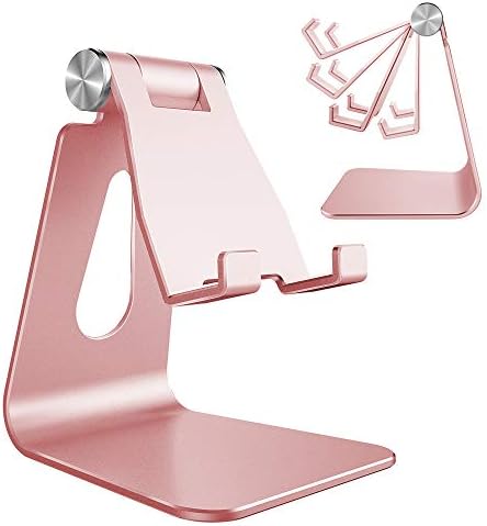 CreaDream Adjustable Cell Phone Stand, Phone Stand, Cradle, Dock, Holder, Aluminum Desktop Stand Compatible with Phone 13 12 Pro Max Charging, Accessories Desk, All Mobile Phones, Sierra Blue – Enhanced Compatibility and Speed