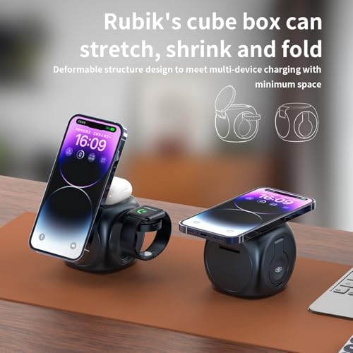 HYDGYC 15 W Mag Safe Wireless Charging Pad – Ultimate Fast Charging Solution for i Phone 16 Series & Air Pods – Sleek Black Design with 3.3 ft Cable – Effortless Magnetic Alignment for Tangle-Free Power – Compatible with i Phone Models 12, 13, 14 & More – Elevate Your Charging Experience with Reliable Speed and Style