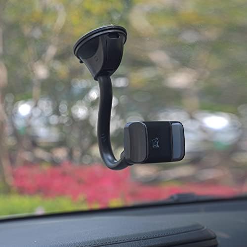 LAX Gadgets Premium Cup Holder Phone Mount – Universal Fit for i Phone 13 & Samsung Galaxy S20 – Hands-Free Driving Accessory with 360-Degree Rotation for GPS & Smartphones – Durable & Easy to Install Solution for Secure Vehicle Connectivity