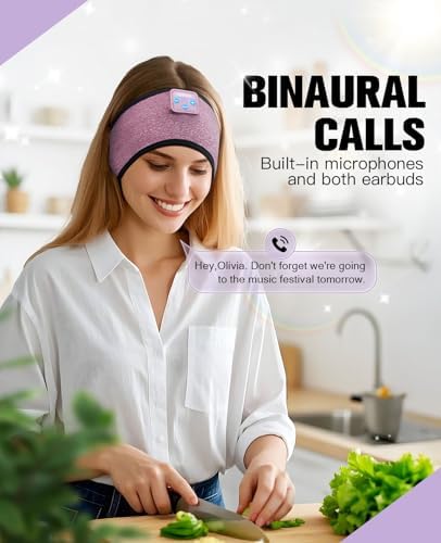 Bluetooth 5.4 Wireless Sleep Headphones: Ergonomic Multi-Functional Headband & Eye Mask for Ultimate Comfort – Perfect for Side Sleepers, Travelers, and Fitness Lovers – Enhance Relaxation and Performance Anywhere, Ideal Tech Gift for Music and Yoga Enthusiasts