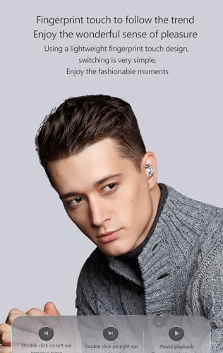 Revolutionary Bluetooth 5.3 True Wireless Earbuds Model 35 – IP7 Waterproof Sports Headphones with Touch Control, Built-in Mic & LED Battery Display – Ergonomic In-Ear Design for Ultimate Comfort & Seamless Connectivity – Ideal for Active Lifestyles, Commuting, and Home Use