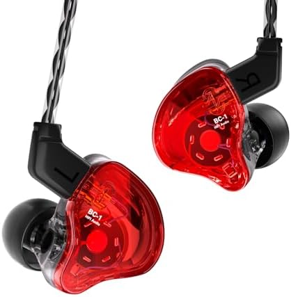 YINYOO KZ ZST Colorful Hybrid In-Ear Earphones – 1 BA + 1 DD Hi-Fi Wired Gaming Headset with Noise Isolation for Superior Audio Clarity – Stylish, Ergonomic Design for Enhanced Comfort and Compatibility