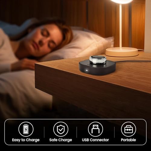 Oura Ring Gen 3 Fast Charging Dock with USB-C Cable – Effortless Power for Horizon/Heritage Models (Size 6) – Ultimate Compatibility and Speed for Wellness Monitoring