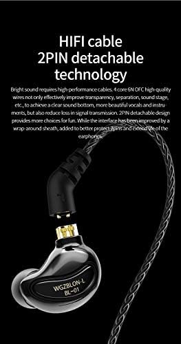 Discover Unmatched Audio Quality with keephifi BLON BL01 In-Ear Headphones – Advanced 10 mm Bio-Fiber Diaphragm for Superior Hi-Fi Sound, Noise-Canceling Earbuds Perfect for Gaming, Music, and Fitness – Elegant Silver Finish for Style and Comfort, Zero Latency for Optimal Connectivity