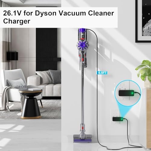 Elevate Your Dyson Cleaning Experience with the IBERLS 6.5 FT Fast Charging Replacement Cable for V8, V7, V6 Models – Superior Compatibility for SV03, SV06, SV10, SV11, DC58, DC59, DC62, DC74 – Durable Power Solution for Quick and Efficient Charging – Uninterrupted Performance for a Pristine Home Environment – Engineered for Long-Lasting Reliability and Optimal Cleaning Efficiency