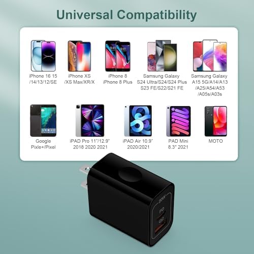 Fast Wireless Charging Pad for Samsung Galaxy S25 Ultra/S25 Plus, Google Pixel 9 a/9 Pro XL – 15 W Inductive Charger for Android Devices, Ultra Slim & Case-Friendly Charging Station, Effortless Power Delivery for Multiple Smartphones, Optimal Compatibility with Motorola Razr & i Phone Series – Compact Design with USB-C Cable Included