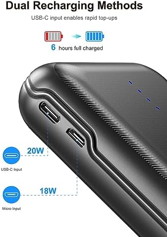 High-Capacity 30,000 m Ah Portable Charger – Rapid 22.5 W Power Bank with 4 Outputs Including PD 20 W USB-C, Ideal for i Phone, Samsung, and Pad Mini – Ultimate On-the-Go Charging Solution for All Devices