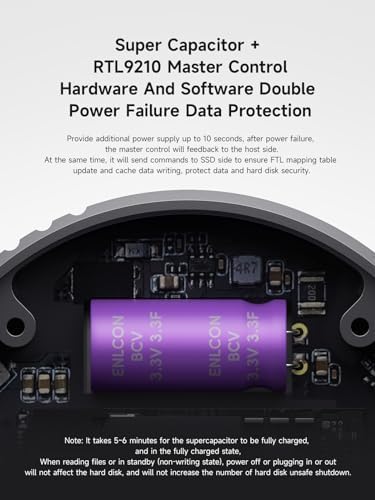 Revolutionize Your Storage with Hagibis Magnetic M.2 2230 NVMe SSD Enclosure – Ultimate USB-C 3.2 Gen2 Adapter for i Phone 16, 15 Pro Max, Mac Book, i Pad Pro & Android Devices | Lightning-Fast 10 Gbps Data Transfer, Durable Aluminum Design & Portable Convenience for On-the-Go Users