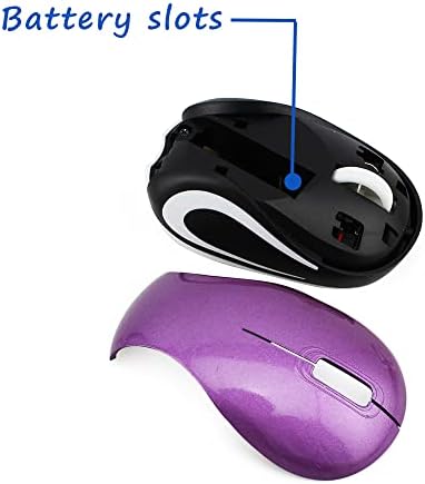 Charming Wireless Mini Mouse – Adorable Portable USB Optical Mouse for Laptops and Kids – Compact 1000 DPI Cordless Design in Fun Purple – Ideal Travel Companion and Perfect Gift for Young Tech Enthusiasts