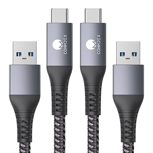 Experience Unmatched Connectivity with CONMDEX 10 Gbps USB C Cable [6 ft, 2-Pack] – Fast Charging & High-Speed Data Transfer for i Phone 16 Plus, 16 Pro Max, Samsung Galaxy S25 – Ultimate Android Auto & Device Compatibility in Sleek Black Design for Seamless Performance and Durability