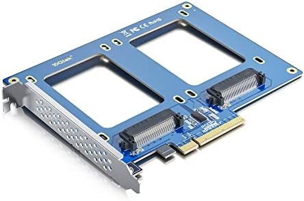 Unlock Unmatched Data Storage with the 10 GTEK PCIe 3.0 x8 Dual U.2 NVMe SSD Adapter Card – Optimize Performance for Servers, NAS & Desktops with Effortless Integration and High-Speed Transfers for Gaming, Video Editing, and Data Management