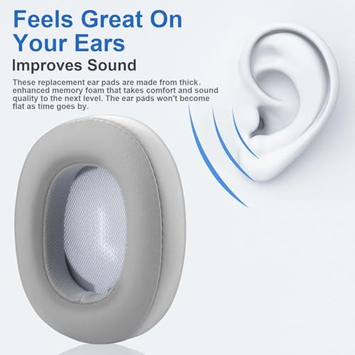 Revolutionary JBL E55 BT Replacement Ear Pads – Ultra-Comfortable Memory Foam Cushions with Breathable Mesh for Enhanced Noise Isolation and Long-Lasting Audio Enjoyment – Perfect Fit Black Earpads for Unmatched Listening Quality