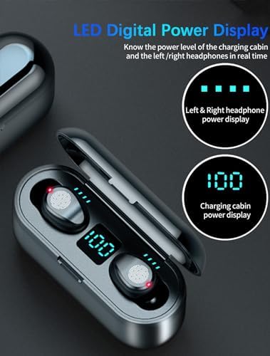 Premium Bluetooth 5.3 True Wireless Earbuds – IP7 Waterproof Sport Headset Featuring Touch Control, Integrated Microphone, and LED Battery Indicator for Superior Comfort and Audio Excellence – 2024 Model for Active Lifestyles and On-the-Go Listening