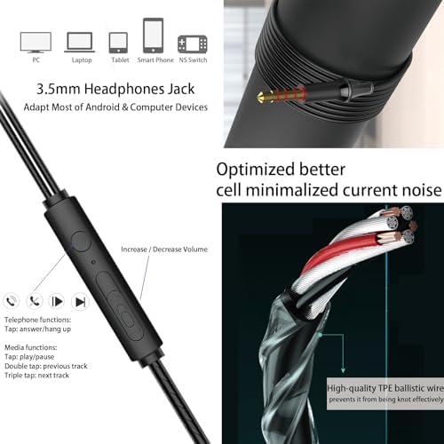 Chic Gold Hive Game Earbuds Set – Premium Wired Headphones for Boys and Men with Comfortable Small Ear Tips, Ideal for School and Gaming, Enhanced Compatibility with Phones and PCs, Portable Case for On-the-Go Audio Enjoyment