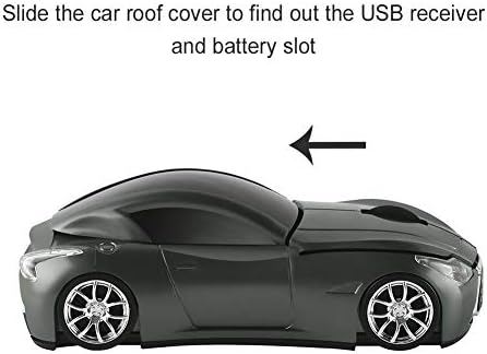 Sleek Yellow Wireless Car Mouse – Cool Sports Car Design for Enhanced Precision with 1600 DPI Optical Technology | Lightweight & Portable USB Receiver Mouse for Laptops, PCs, and Travel | Perfect Gift for Tech Lovers and Professionals