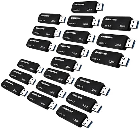 GIGASTONE 128 GB Nano Luxus Dual Drive – Fast & Versatile USB 3.2 Gen 1 2-in-1 Solution with USB-A & Type-C Connectivity, 100 MB/s Transfer Speed, Durable Metal Design for Smartphones, PCs, Macs, TVs & Cars – Ultimate Portability & Compatibility for Your Data Needs