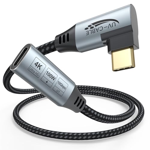 High-Performance 10 FT USB C Extension Cable – 100 W Power Delivery, 10 Gbps Data Transfer, 4 K UHD Video Support – USB 3.2 Gen 2 Male to Female Connector for Fast Charging and Seamless Connectivity with i Phone, Galaxy, PC, Monitor, and SSD – Durable & Versatile Accessory for Enhanced Tech Efficiency