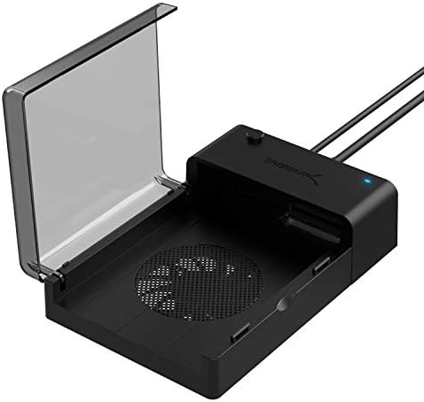 SABRENT USB 3.0 to SATA External Hard Drive Docking Station with Cooling Fan – Hot Swappable Adapter for 2.5/3.5-Inch HDD/SSD, Supports UASP and 22 TB Storage Capacity – Effortless Data Management and Enhanced Performance
