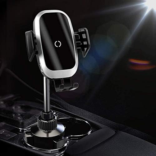 Innovative Wireless Car Charger with Auto-Clamping Cup Holder Design – Rapid Charge for i Phone 16 Pro Max & Samsung Galaxy S24 Ultra – Versatile Air Vent Mount for Safe Hands-Free Navigation and Enhanced Accessibility
