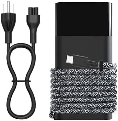 Ultimate 65 W USB-C Laptop Charger for HP Spectre, Elite Book, and Chromebook – Fast Charging AC Power Adapter with Enhanced Compatibility for X360, Envy, and ZBook Series – Reliable Type-C Connection for Efficient Performance