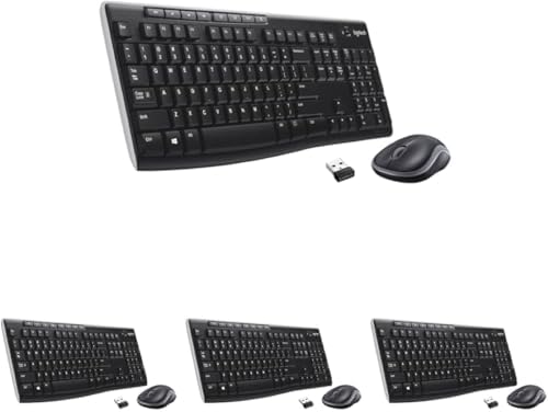 Logitech K270 Wireless Keyboard – Full-Size, 2.4 GHz Connectivity, 8 Multimedia Keys, 2-Year Battery Life, Stylish Rose Color for PCs and Laptops – Ultimate Comfort and Reliability for Productive Workspaces