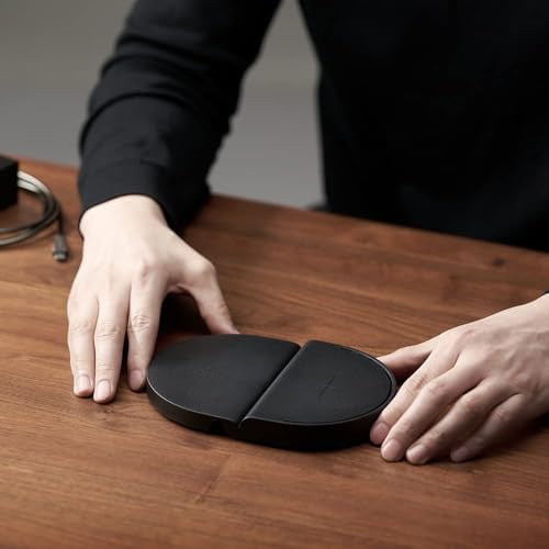 ODDICT Platform Duo – 15 W Super-Fast Wireless Charger for Samsung Devices – Sleek Dual Device Charging Solution with 1.5 M Metal Cable – Modern Aesthetic & Enhanced Compatibility for Qi-Enabled Gadgets – No Adapter Included for Tailored Use