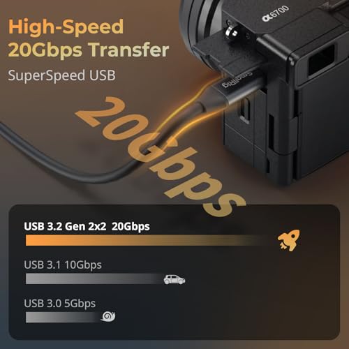 Experience Unmatched Speed and Convenience with SMALLRIG 90-Degree USB C to USB C Coiled Data Cable – 20 Gbps Data Transfer & PD 100 W Fast Charging, Perfect for i Phones, Laptops, and Cameras – Tidy Workspace Solution for High-Performance Connectivity