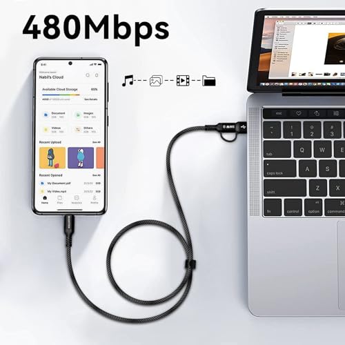 Ultra-Fast Charging 2-Pack USB C to USB C Cable – 100 W Power Delivery with 5 A Speed for i Phone 16 Max, Mac Book Pro & i Pad – 6 FT Durable Nylon Braided Design for Tangle-Free Use, Perfect for Home & On-the-Go Charging