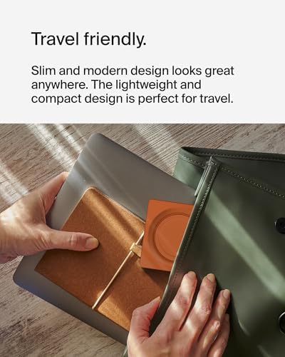 Belkin 15 W Mag Safe-Compatible 2-in-1 Wireless Charging Station – Fast Dual Device Charger for i Phone 16, 15, 14, 13 Series & Air Pods – Sleek Sand Design for Effortless Portability and Seamless Power Solutions