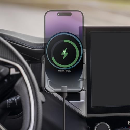 Mag Safe Civic Mount Charger for 2016-2021 Honda Civic – Premium Fast Charging Solution for i Phone 16/15/14/13/12/Mini Series with Intelligent Heat Dissipation – Effortless Installation & Secure Grip for Enhanced Driving Safety and Convenience