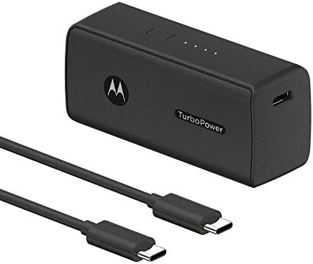 Motorola Turbo Power Pack 5000: Ultra-Compact 5000 m Ah Power Bank with USB-PD & QC3.0 Fast Charging for Moto Devices and More – Optimized for Maximum Compatibility and Portability