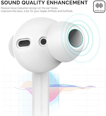 Upgrade Your Listening Game with Aha Style Silicone Ear Tips for Apple Air Pods – 4 Pairs (2 Large & 2 Small) – Exceptional Comfort, Noise Isolation & Customizable Fit for Enhanced Audio Experience