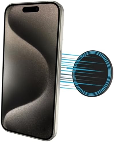 Scooch Mag Safe Magnetic Phone Mount – Versatile Dashboard & Wall Holder for i Phone 15/14/13/12 – Ultra-Strong Magnet Technology for Secure Attachment on Flat Surfaces – Sleek, Compact Design for Car & Home Use – Hands-Free Convenience for Navigation & Calls – Durable & Easy to Clean Smartphone Accessory