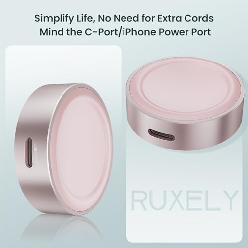 Ruxely Ultra-Portable Magnetic Wireless Fast Charger for Apple Watch – High-Efficiency USB-C Charging Adapter Compatible with i Watch Series 10, 9, 8, 7, 6, Ultra 2 & SE – Compact Design for Effortless Mobility and Quick Power Solutions