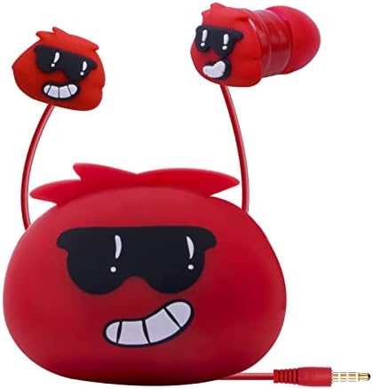 Vibrant Blue Monster Kids Earbuds with Mic – Fun Wired In-Ear Headphones for School & Play – Ultimate Back to School Gift for Boys and Girls, Superior Sound Quality, Lightweight Comfort, Includes Durable Storage Case for Easy Transport