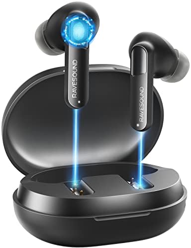 Premium Bluetooth 5.2 True Wireless Earbuds – Cutting-Edge Noise Cancelling and 100 ms Low Latency for Ultimate Sound Precision – 25 Hours Playtime and IPX7 Waterproof Design Ideal for Sports Enthusiasts – Deep Bass Bluetooth Headphones for Immersive Audio Experience