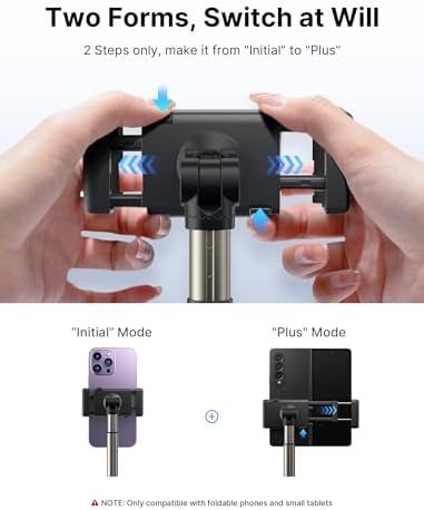 JSAUX Universal Cup Holder Mount for Foldable Phones – Adjustable Cradle Compatible with i Pad Mini, Samsung Galaxy Z Fold Series, Pixel 9 Pro, and Xiaomi Mix Fold – 360-Degree Rotation for Safe, Hands-Free Use in Cars and Trucks – Durable, Easy-Install Car Accessory for Enhanced Navigation and Streaming Experience