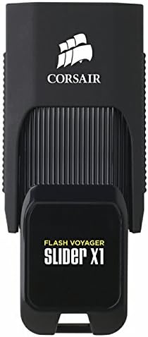Corsair 32 GB USB 3.0 Flash Voyager Slider X1 – High-Speed Portable Storage with Universal Compatibility for Effortless File Transfers and Media Backup