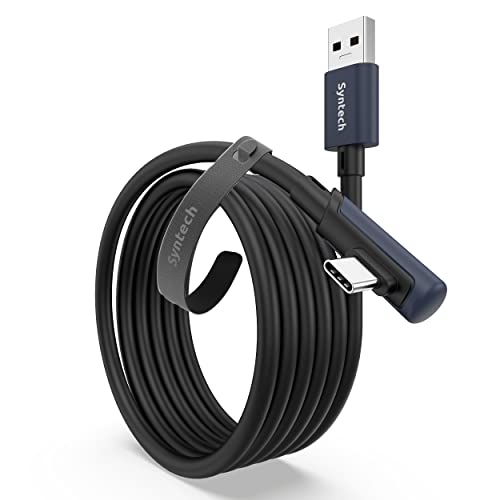 Syntech 16 FT Link Cable for Oculus Quest 3 & PCVR – High-Speed USB 3.0 to USB C Cable for Enhanced Gaming Experience – Compatible with Meta Quest 2, Pro, Pico 4 & More – Durable, Flexible Design for Seamless VR Connectivity