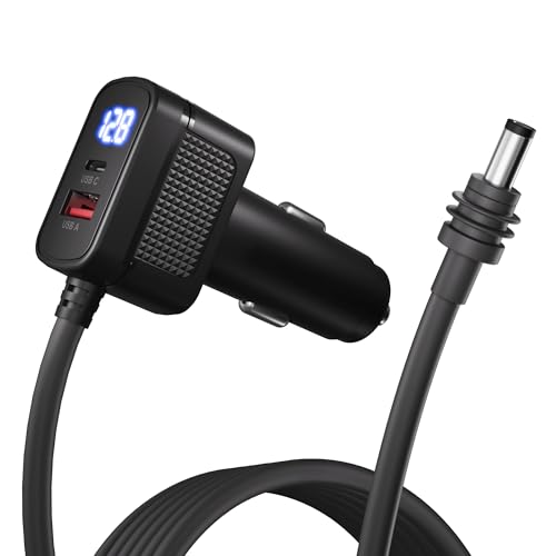 Starlink Mobile Power Hub: 100 W Waterproof Car Charger with Dual USB & Type-C Ports – Flexible 10 FT & 3 FT DC Cables for Seamless Satellite Internet on the Go