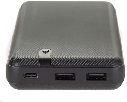 Interstate Batteries 10 K Portable Power Bank – 10,000 m Ah High-Speed Charger for Cell Phones & Electronics, Travel-Ready Dual USB Output, LED Battery Indicator, Compact Emergency Power Solution, Enhanced Compatibility for On-the-Go Charging